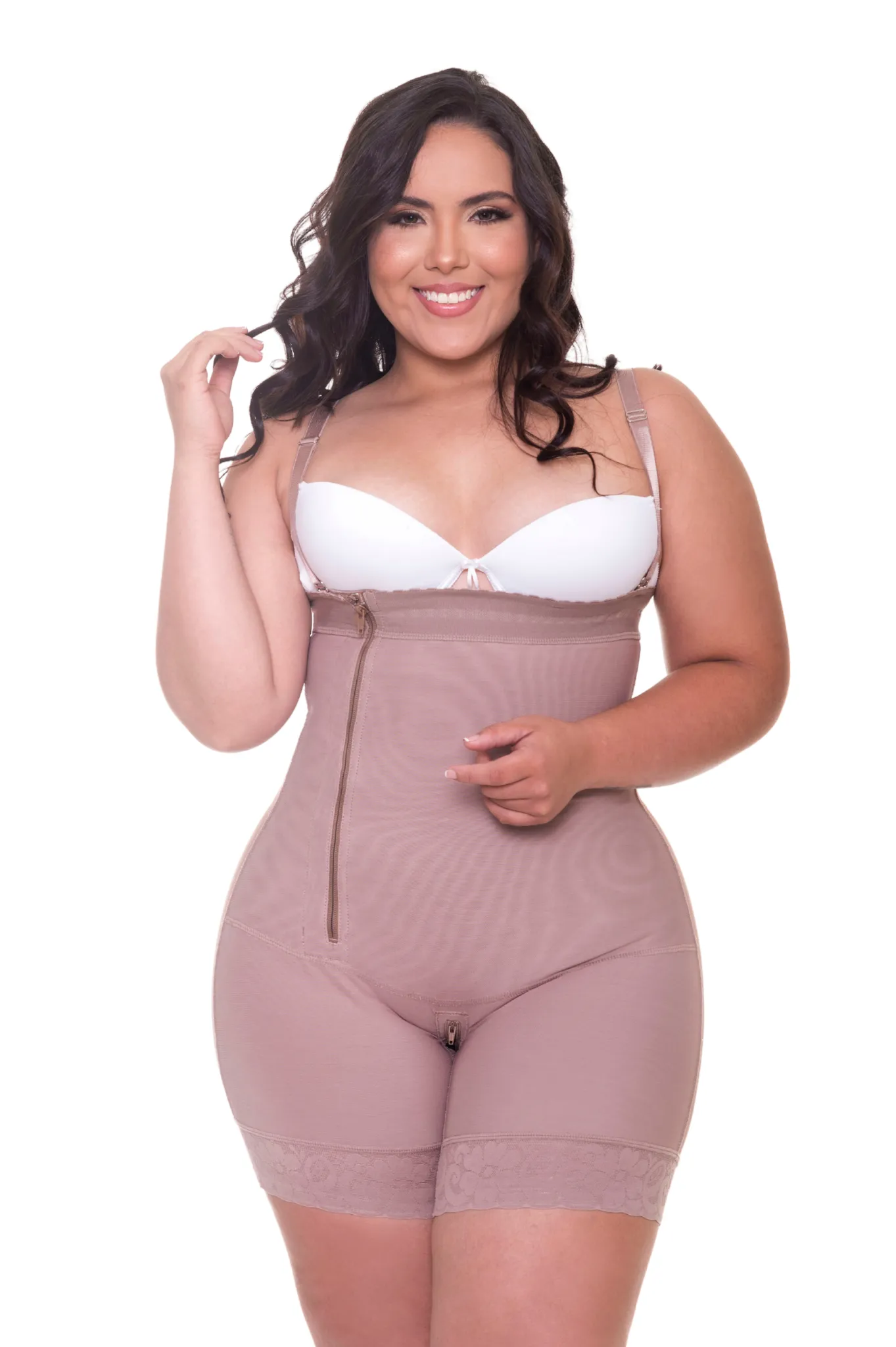 708 Short Girdle with Side Closure – Seamless Tummy Control - Image 1